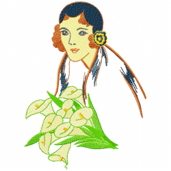 Girls Embroidery Design 12 Girls Embroidery Design 12